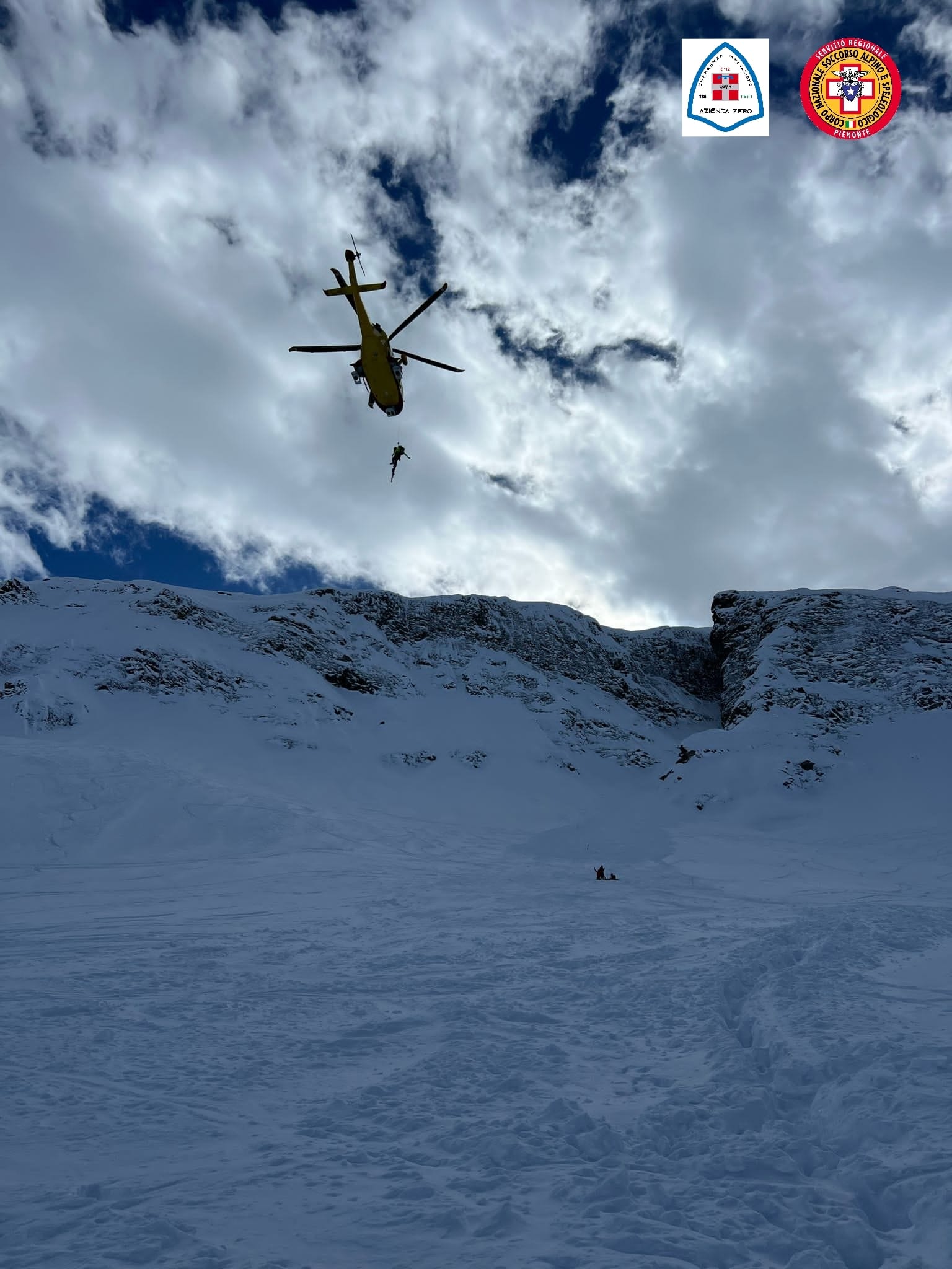 Freerider investito da una valanga ad Alagna