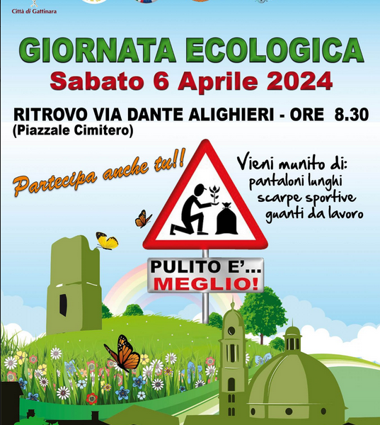 Sabato 6 aprile torna protagonista la “Giornata Ecologica” organizzata dal Comune di Gattinara in collaborazione con diverse associazioni,
