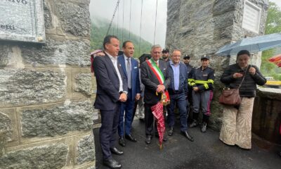 Col presidente Cirio sopralluogo al ponte di Morca