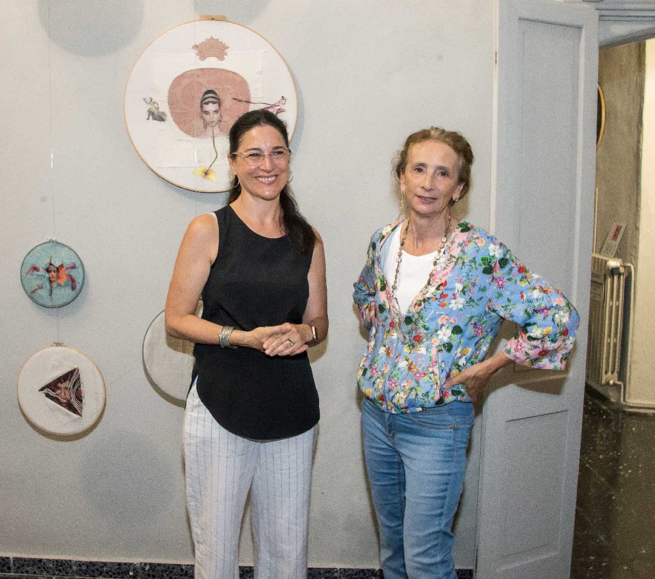 Inaugurata a Ghemme la mostra di Cate Maggia con Silvia Cerioli: "Dialogo d'Arte"