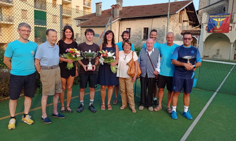 Alice Pizzera e Mattia Piletta si aggiudicano il 4° torneo di Tennis di Cellio