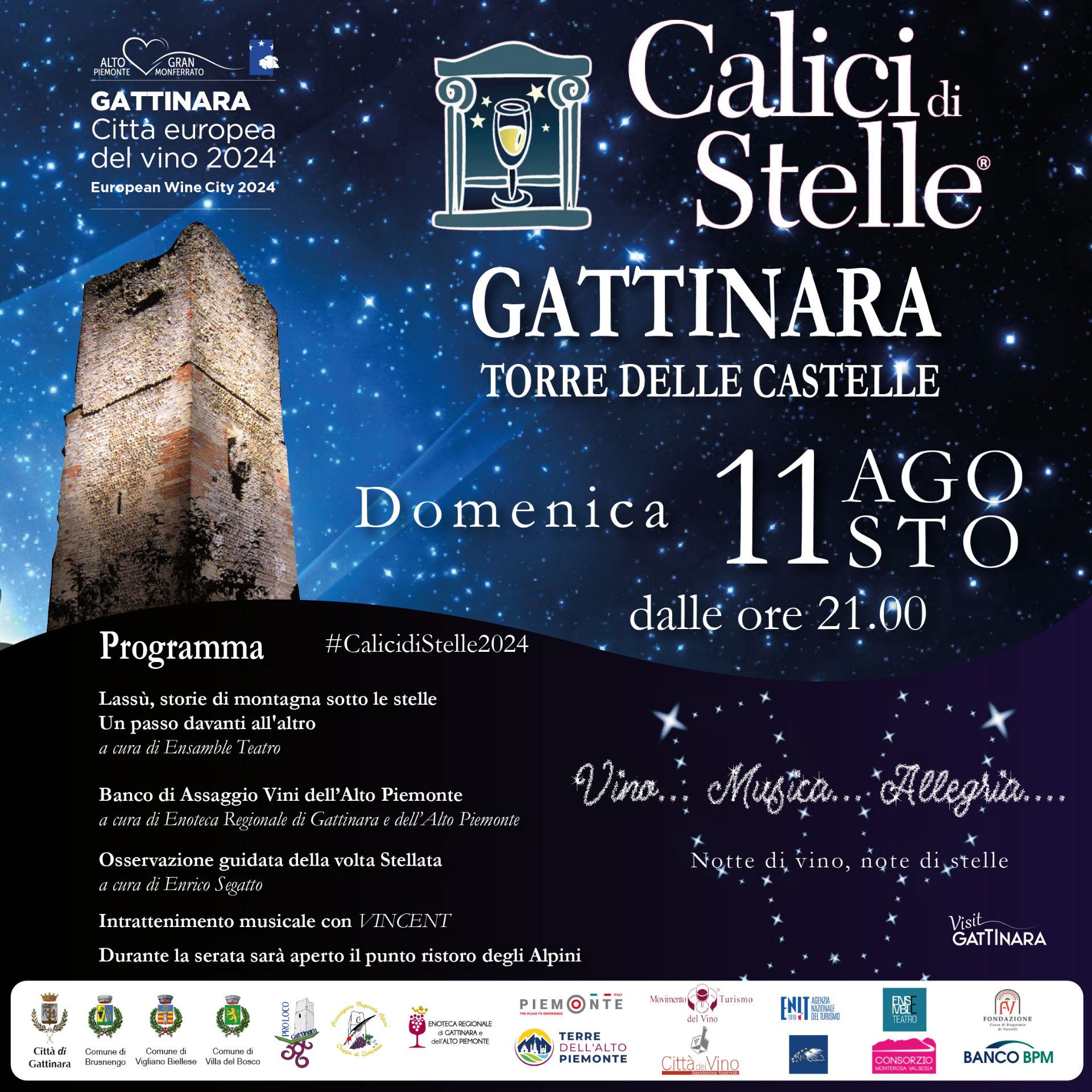 “Calici di Stelle” torna a Gattinara