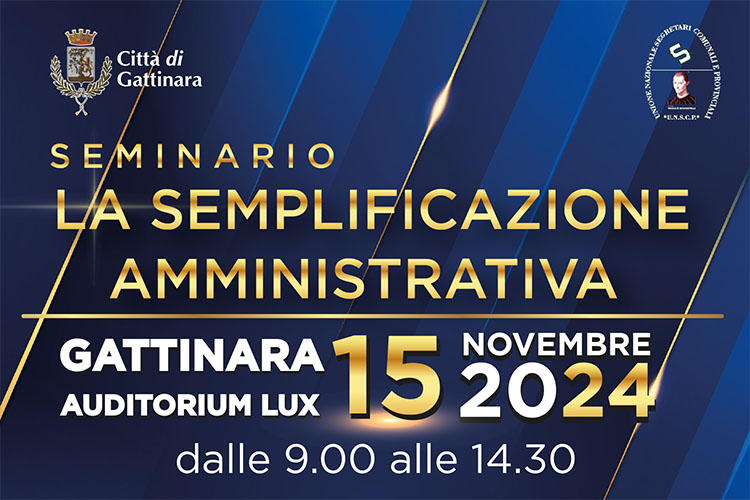 Seminario dedicato alla Semplificazione Amministrativa a Gattinara