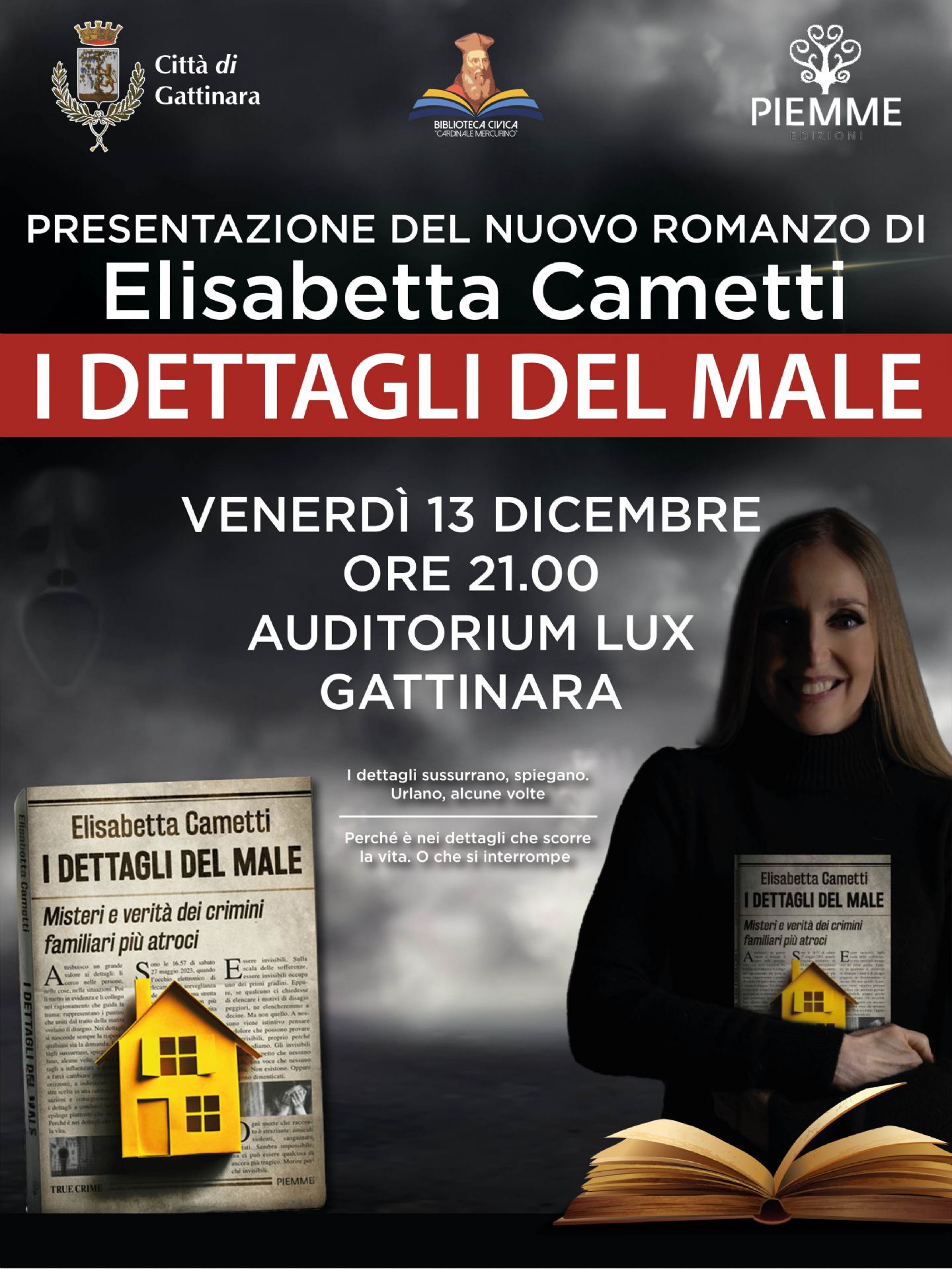 Elisabetta Cametti presenta al Lux di Gattinara il suo ultimo libro