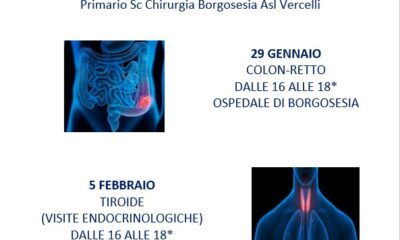 Screening al colon retto e alla tiroide gratuita con il dottor Matteo Gatti a Borgosesia