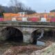 Grignasco, lavori in corso al ponte sul Mologna