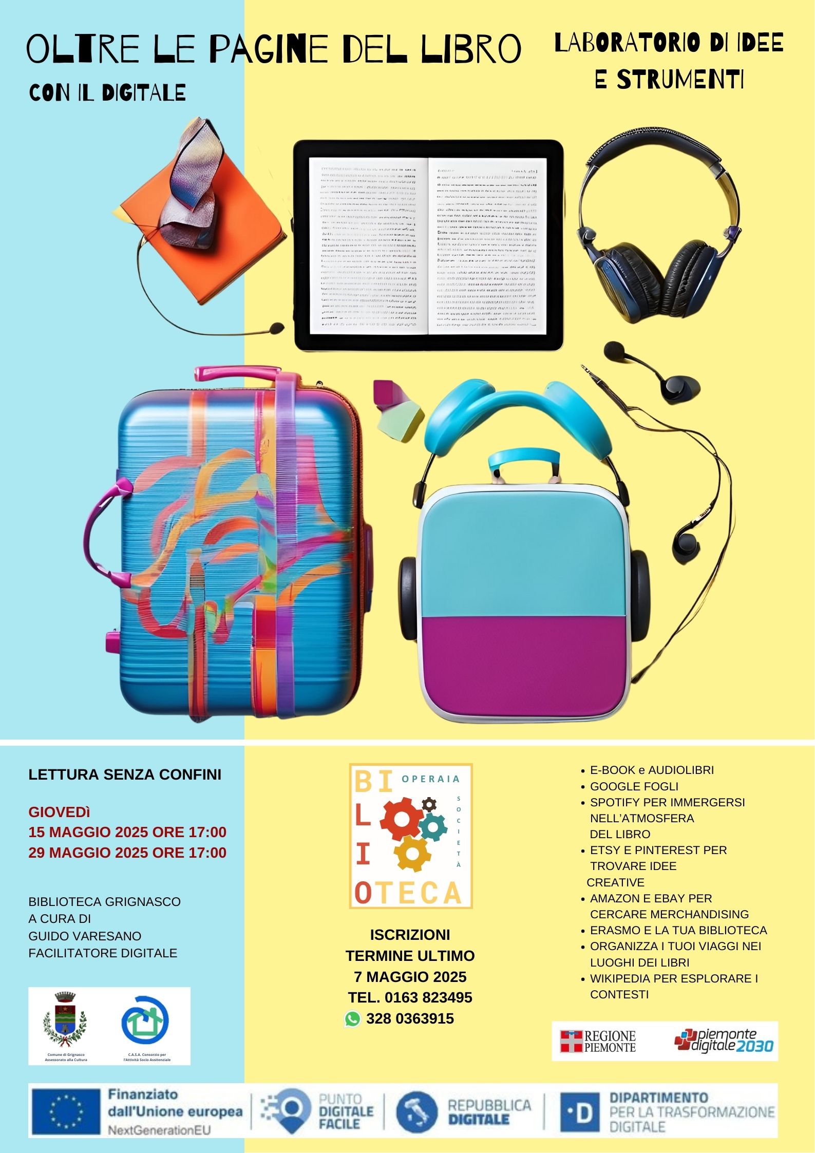 “Oltre le pagine del Libro: lettura senza confini” in biblioteca a Grignasco
