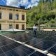 Pannelli fotovoltaici sul terrazzo di Villa Becchi