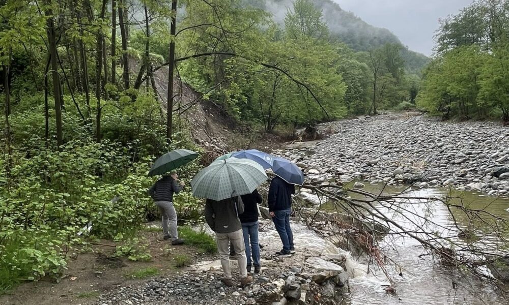 Alluvione di metà aprile: sopralluoghi al Gabbio con le Opere Pubbliche regionali