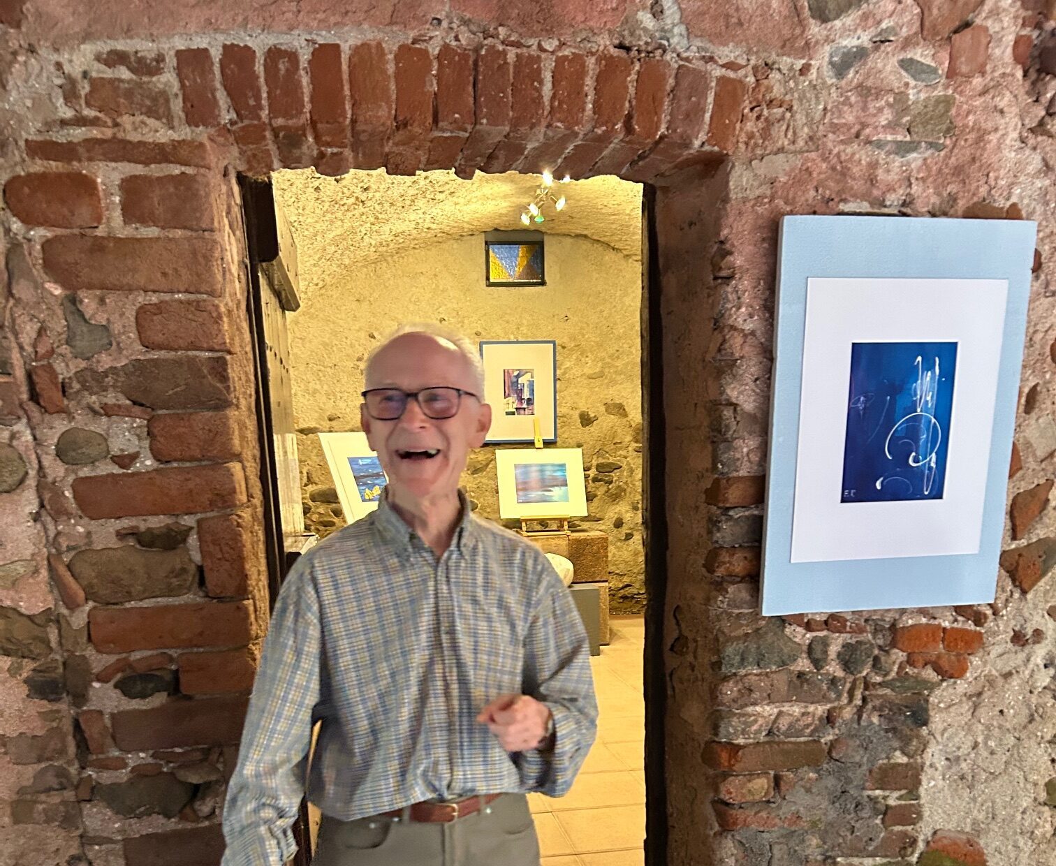 Inaugurata la mostra di Franco Pera a Guardabosone