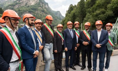 Il ministro Pichetto alla cerimonia per i cento anni della diga di Rimasco