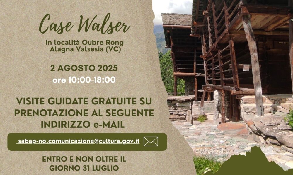Apertura straordinaria delle Case Walser in località Oubre Rong