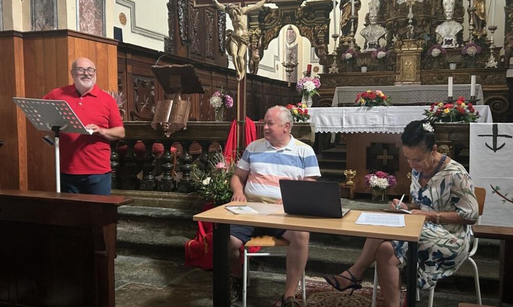 Roberto Travostino ha presentato il suo libro “Spiriti della montagna inquieta” a Rimasco