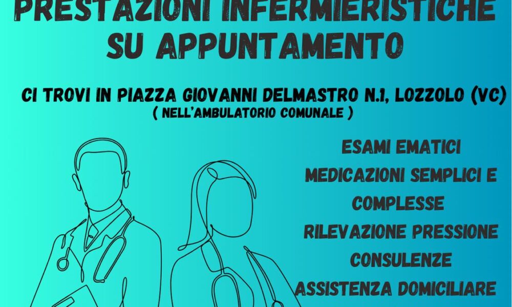 Ambulatorio Infermieristico a Lozzolo, un servizio sempre attivo anche d'estate