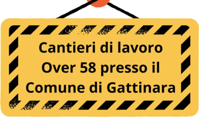 Cantieri di lavoro: selezioni aperte per persone disoccupate over 58 presso il Comune di Gattinara
