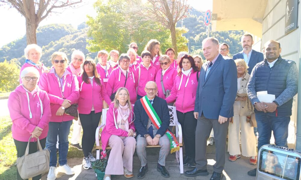 La LILT inaugura una panchina rosa per ricordare Noemi Cattaneo