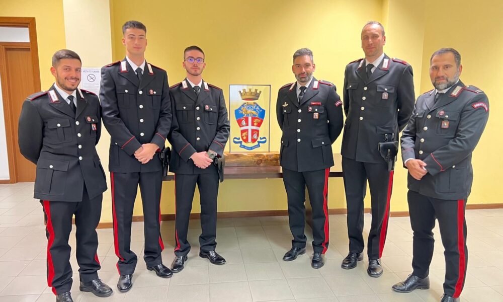 Carabinieri neo assegnati alle Stazioni della Provincia