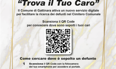 Trova il tuo caro: a Gattinara con un QR Code è possibile trovare dove riposano i propri cari