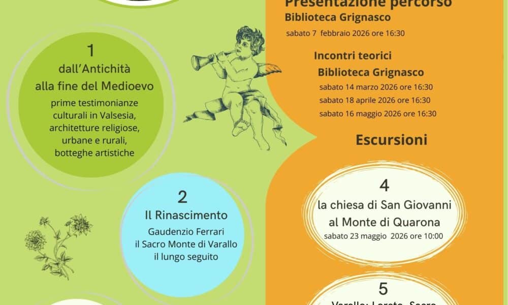 Ciclo di incontri dedicati all’arte e alla storia del territorio a Grignasco