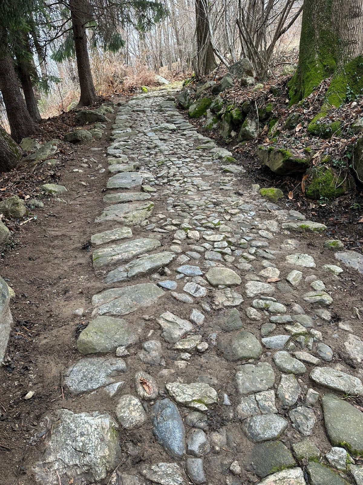 Mulattiera per Valmaggiore, operazione pulizia