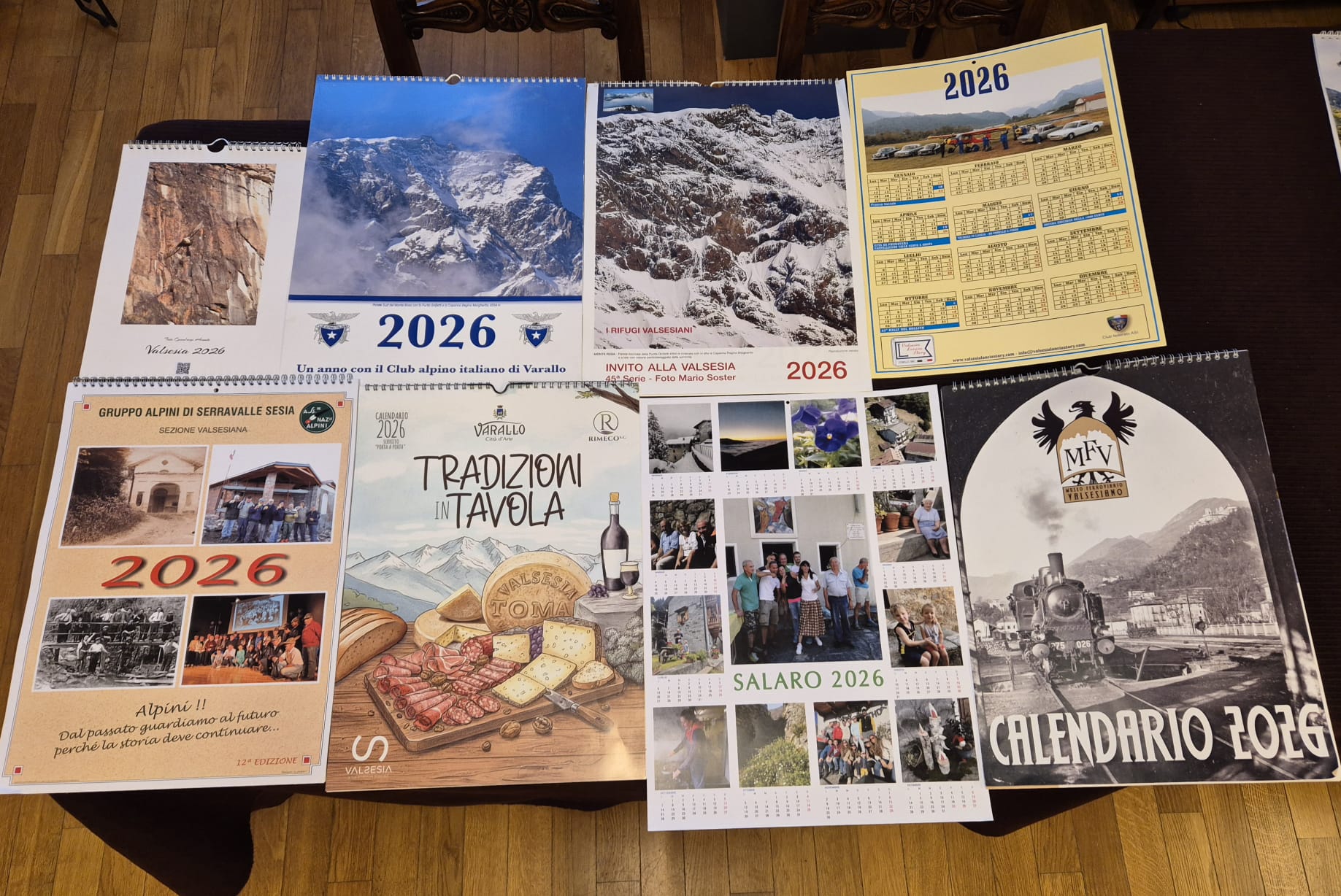 Panoramica sui calendari locali pervenuti in biblioteca a Varallo