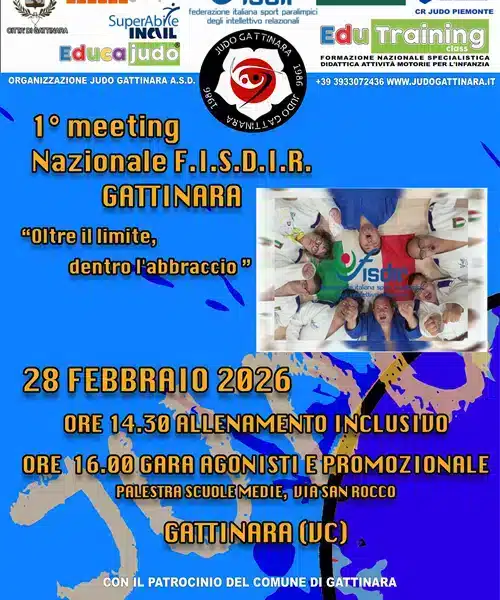 Gattinara ospita il 1° Meeting Nazionale F.I.S.D.I.R. di Judo
