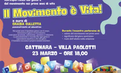 Il movimento è vita, a Villa Paolotti un incontro dedicato alla psicomotricità e alla crescita dei bambini