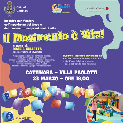 Il movimento è vita, a Villa Paolotti un incontro dedicato alla psicomotricità e alla crescita dei bambini