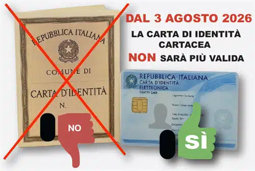 Carta d’Identità cartacea: non sarà più valida dal 3 agosto 2026