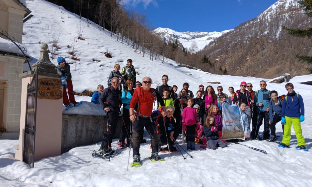Ciaspolata a Carcoforo: giornata divertente e anche formativa
