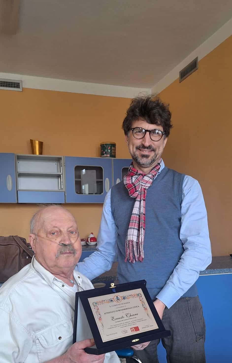 Rassa ricorda Ernesto Chiara, una vita dedicata al paese