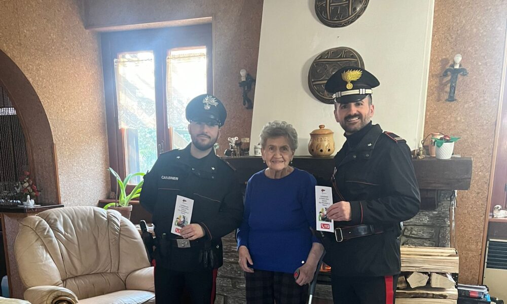 I Carabinieri di Crevacuore vicini alle persone più fragili