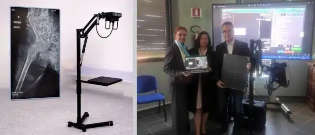 Effettuato il primo esame a domicilio con il nuovo apparecchio radiologico portatile
