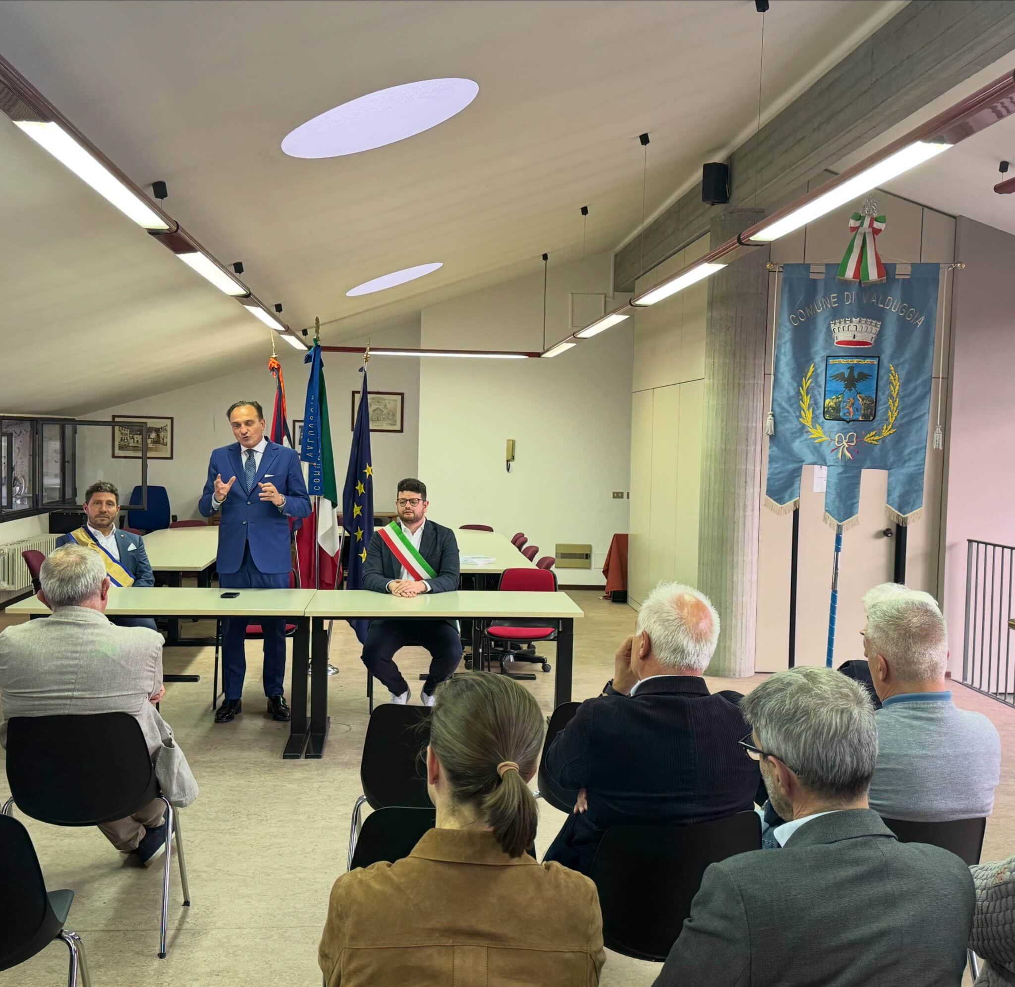 Il presidente della Regione in visita a Valduggia