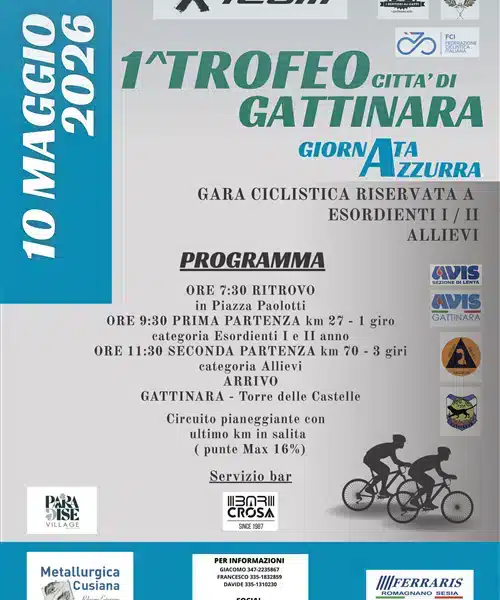 Gattinara ospita il 1° Trofeo Città di Gattinara