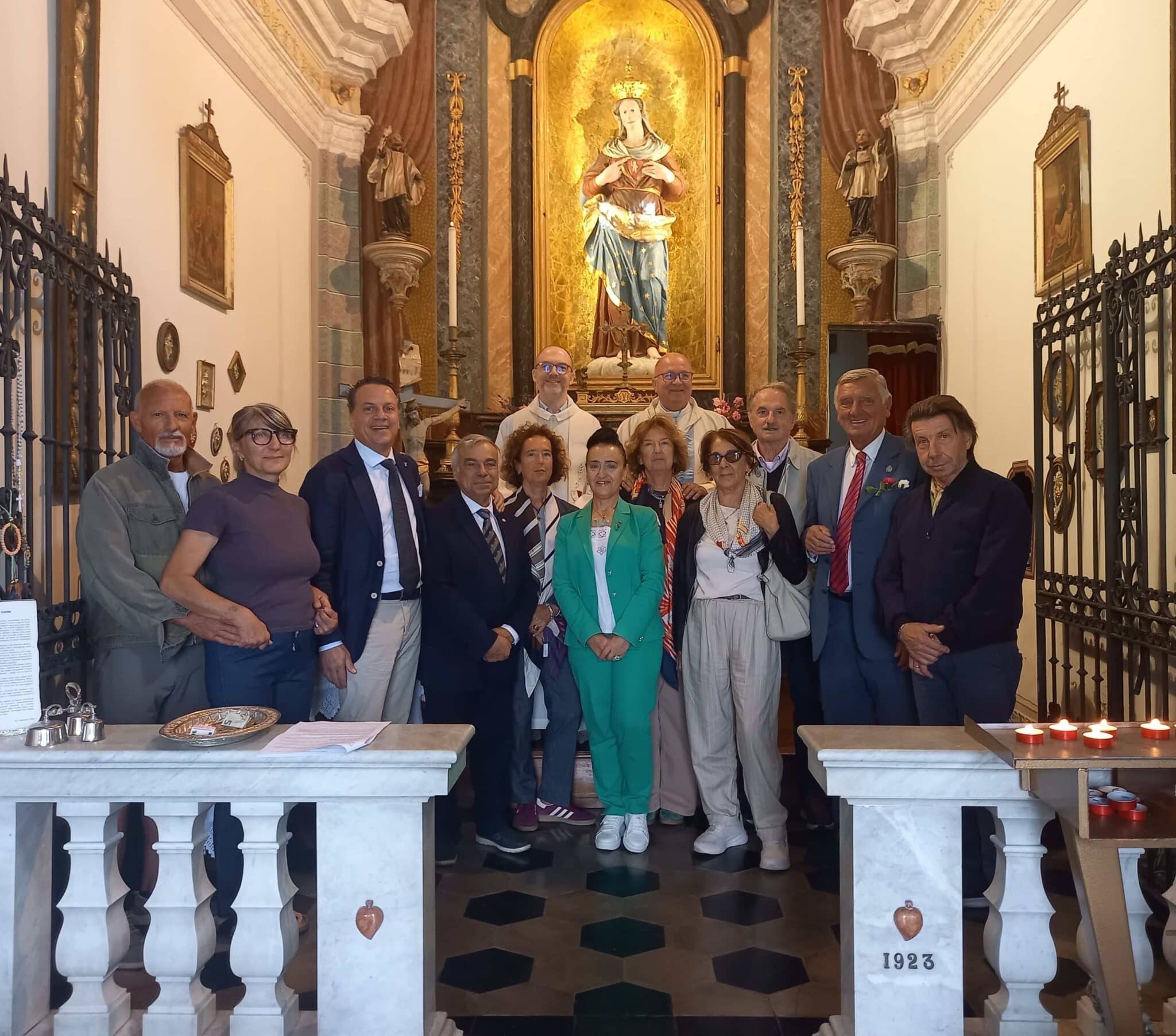 sono stati ricollocati in una nicchia ricavata all’interno dell’Oratorio