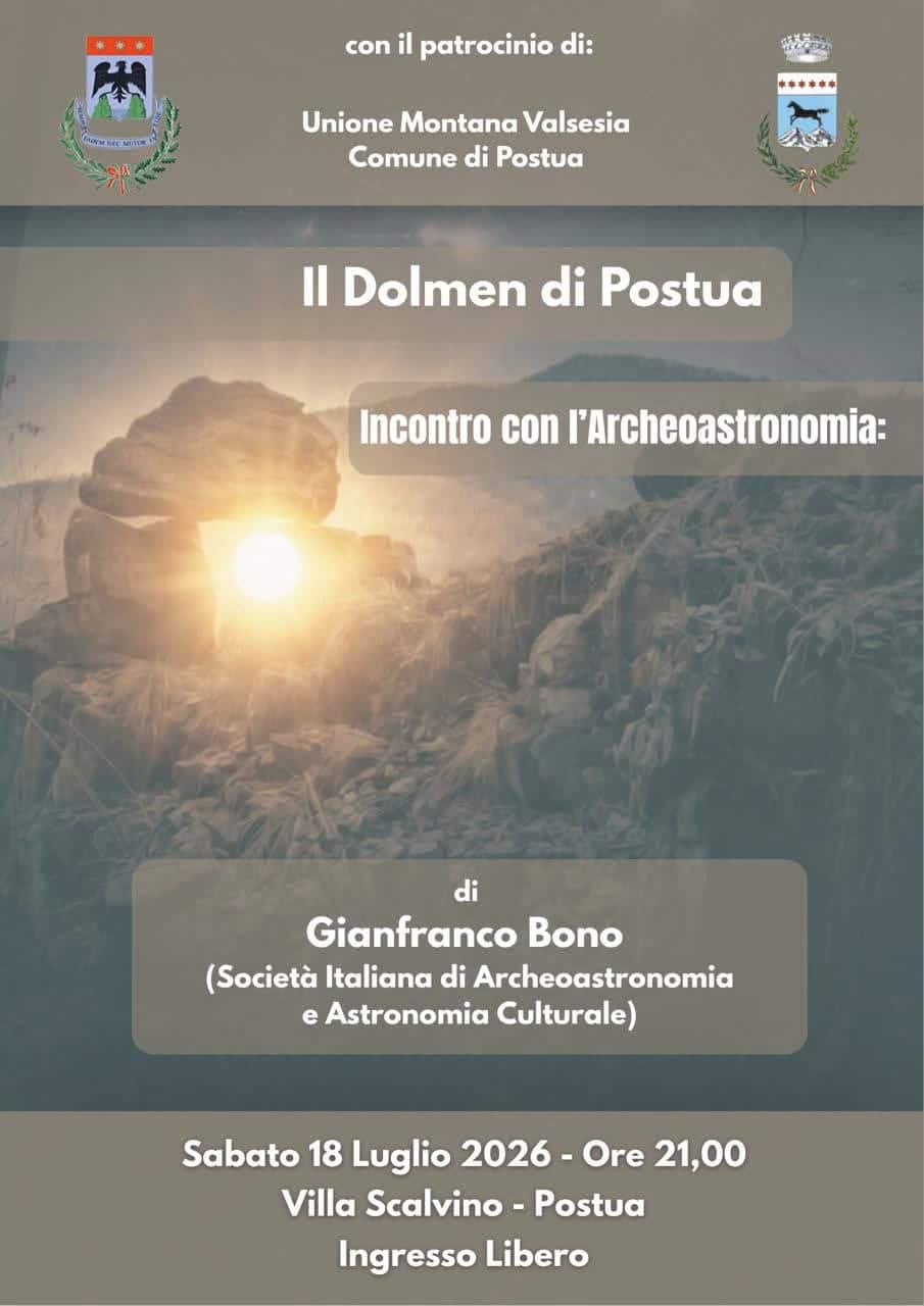 A villa Scalvino si parla del dolmen di Postua con Gianfranco Bona