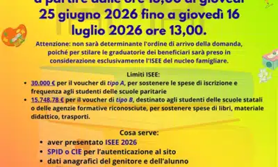 Voucher scuola 2026-2027