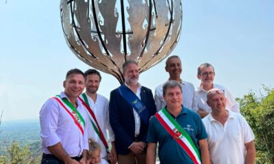 Inaugurata a Lozzolo l'opera di Land Art "Calice 10"
