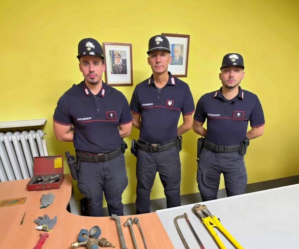 Rubano 190 chili di rame: presi con la refurtiva