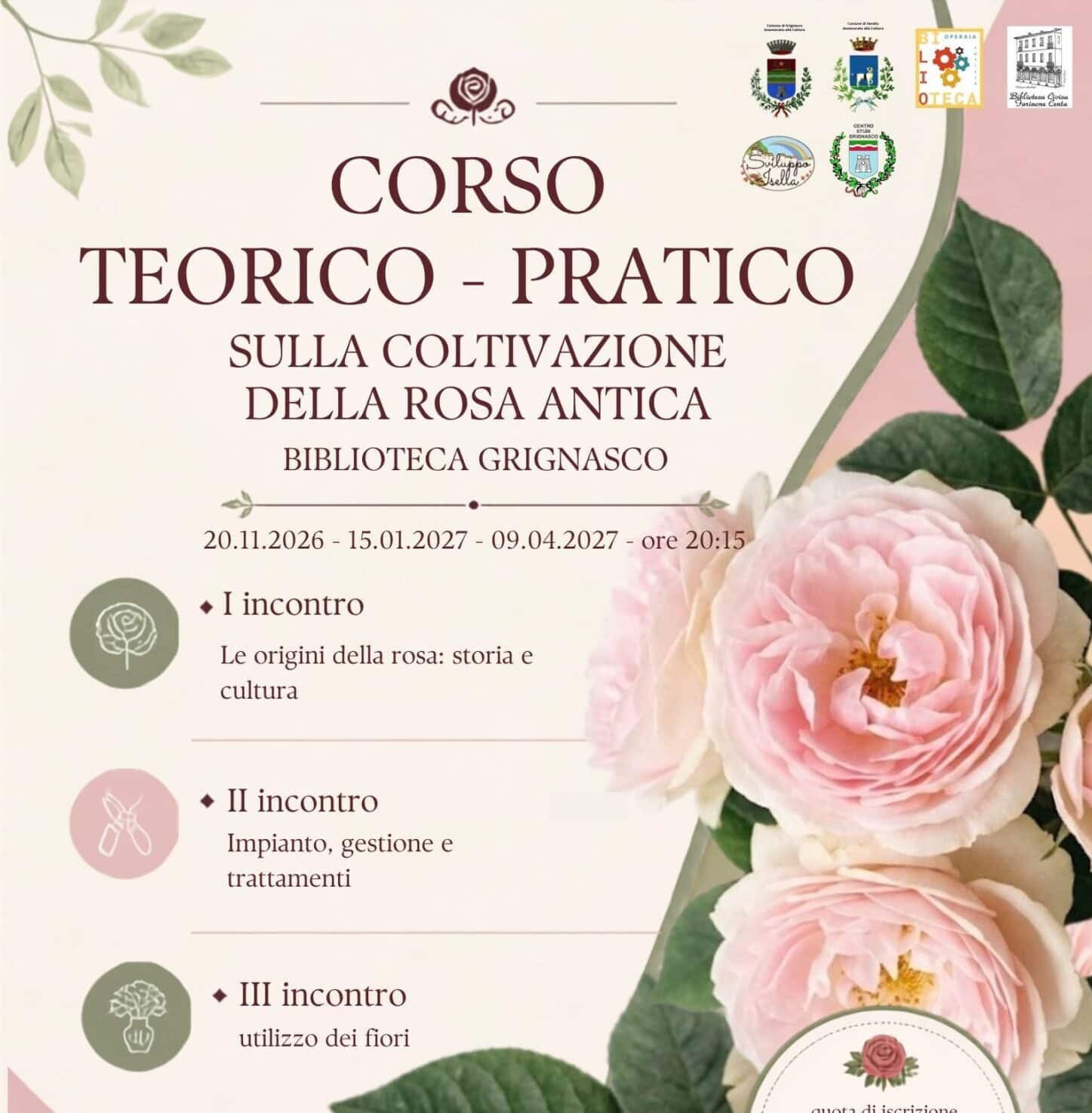 A Grignasco un ciclo di incontri sulle rose antiche