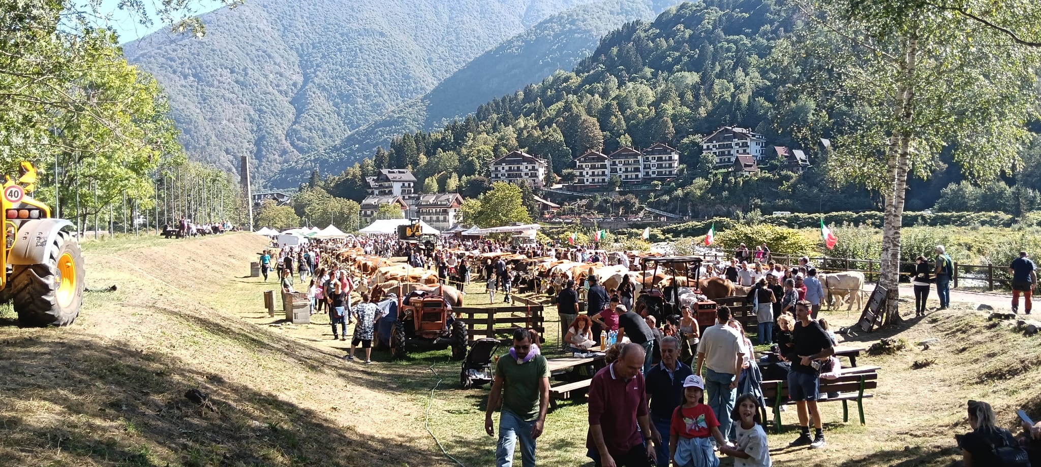 Il bel tempo, con clima assolutamente mite per essere fine settembre, ha favorito la partecipazione di visitatori alle due Fiere dedicate a San Michele