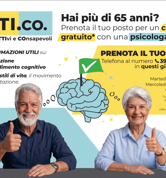 Progetto gratuito di prevenzione del decadimento cognitivo in farmacia